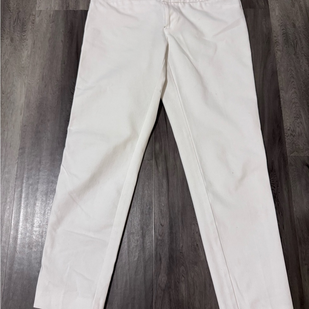 Cynthia Rowley Women's Cream Cropped Pants